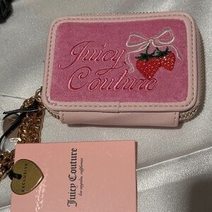Juicy Couture Pink Wallet With Strawberry